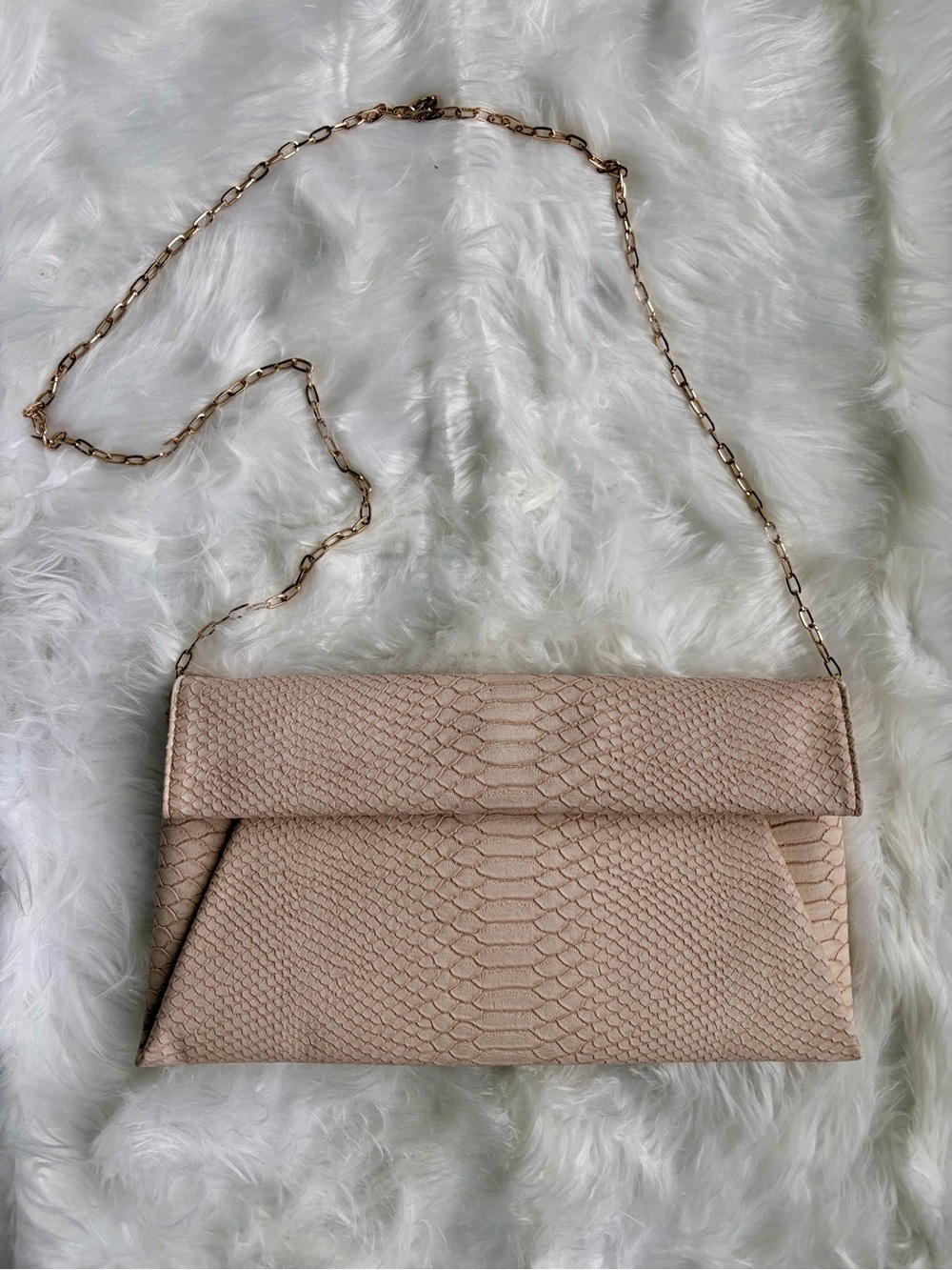 Urban Expressions Embossed Vegan Envelope Clutch